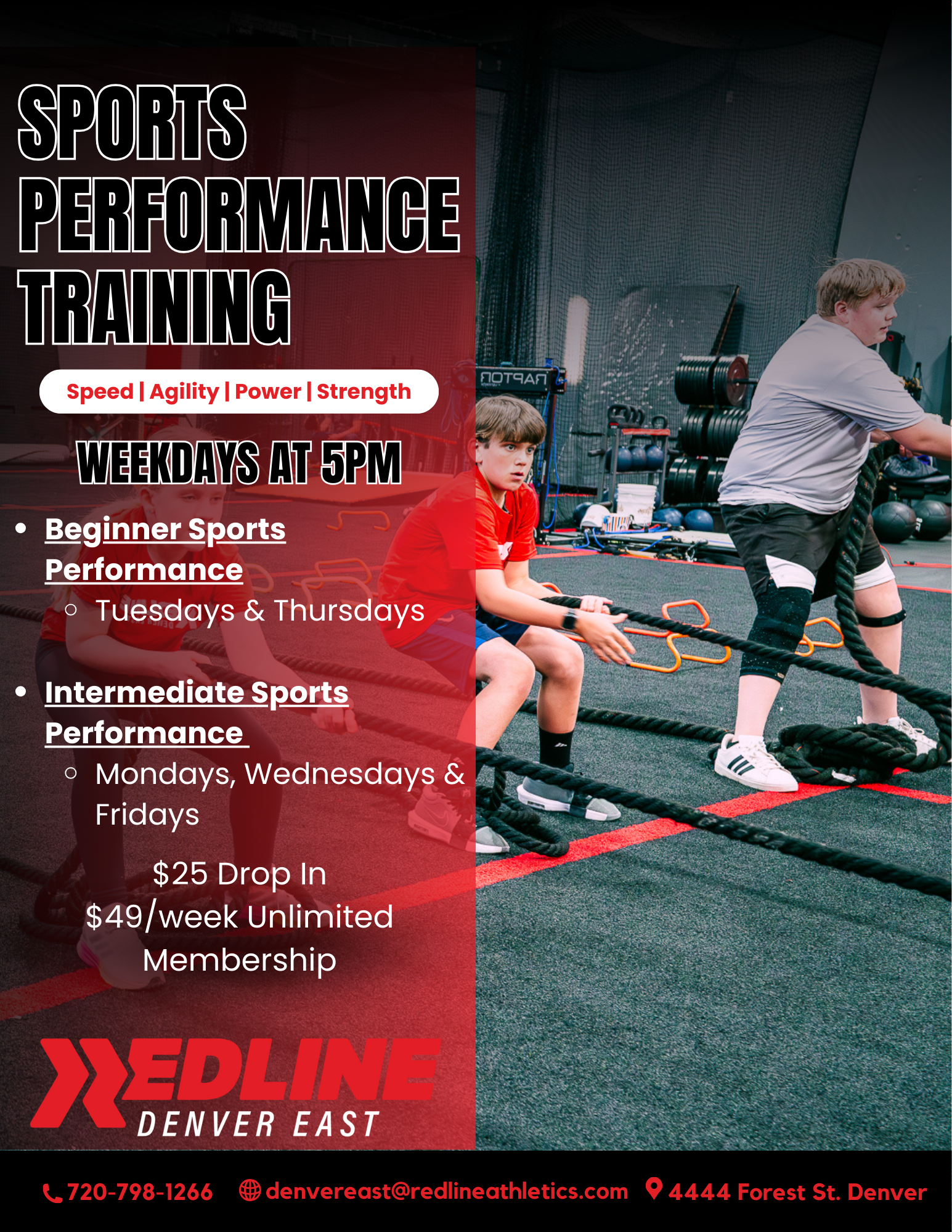 Sports Performance schedule 